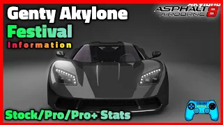 Asphalt 8 New Festival Genty Akylone Festival Information All Tiers Cars Information Claim 90k Coins