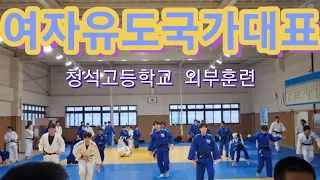 유도명문 청석고 여자유도국가대표팀과 합동훈련#히트다#히트