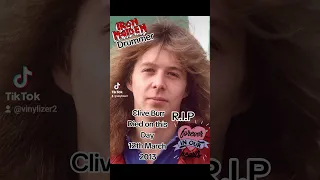 R.I.P Clive Burr Died on this day 12th March 2013 #cliveburr, #ironmaiden, #drummer,