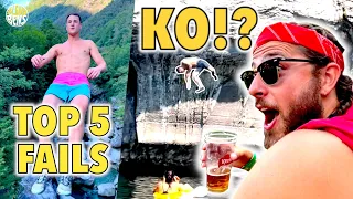 TOP 5 PLUS GROS FAILS 2022 - Cliff Jumping