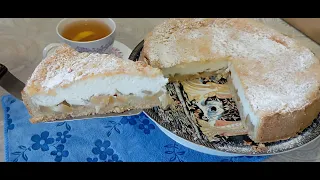 ПИРОГ как ТОРТ !!! Сочные груши /яблоки и нежное крем суфле, тает во рту! Вкусно, просто и быстро!