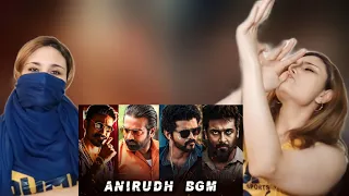 Anirudh Popular Bgm ft. Master , Vikram, beast,pitta | reaction video by herlyn cage 1