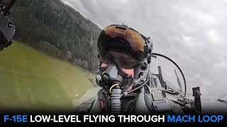 USAF F-15E Strike Eagle Insane Low-Level Flying (Cockpit View)