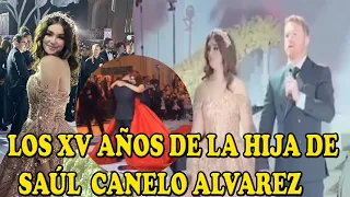 EL CANELO ÁLVAREZ BAILA VALS CON SU HIJA EMILY EN SUS XV AÑOS, DA MENSAJE, LUCE ESPECTACULAR VESTIDO