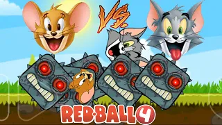 Red Ball 4 - JERRY Vs TOM Vs Boss in All Maps | Red ball 4 Gameplay