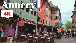 Annecy France 🇨🇵 Most beautiful Alpine town | Walking tour in 4K