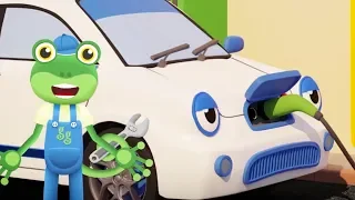 The Electric Car Visits Gecko - Gecko's Garage | Car For Kids | Cartoons For Children