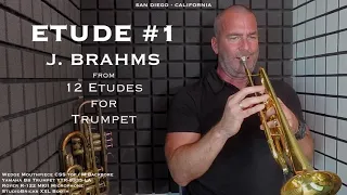 BRAHMS Etude #1 from 12 Studies from Trumpet by Johannes Brahms