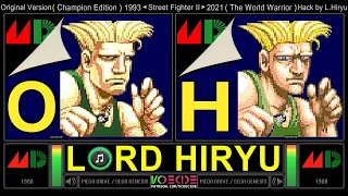 [Hack] Street Fighter II: The World Warrior (Sega Genesis vs Sega Genesis) Side by Side Comparison