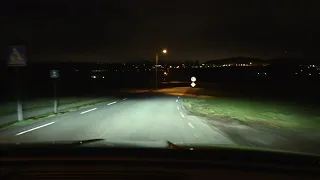 Skoda Enyaq adaptive headlights test