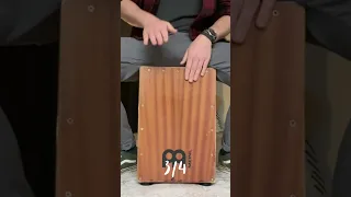 Playing a 3/4 Beat on the Cajon #shorts