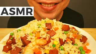 ASMR FRIED RICE WITH SPAM CUBE (EATING SOUNDS) NO TALKING | ASMR JonOnTable