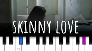 Skinny Love ~ Birdy  (piano tutorial)