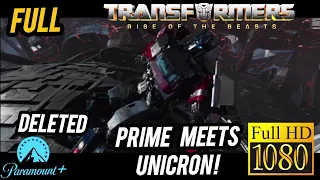 Transformers Rise Of The Beasts ALTERNATIVE Ending Deleted Scene Optimus Prime Meets Unicron! HD