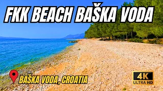 BEACH WALK: FKK BEACH BAŠKA VODA, CROATIA