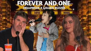 Filipiono makes the judges cry when sing A long to the Helloween song : Golden buzzer