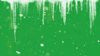 Fundo de Gelo Nevando - Snowing Ice Background [Fundo Verde - Chroma Key]