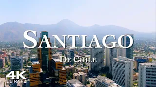 SANTIAGO DE CHILE 🇨🇱 Drone Aerial 4K Ultra HD Dron