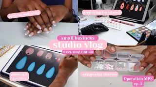 Studio Vlog ♡| Week of working, finalizing designs, organizing charms