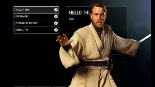 Obi-Wan Emotes With Ewan McGregor Voice Lines | Star Wars Battlefront 2
