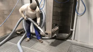 Vacuum solution for sandblasting applications