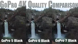 GoPro 7 Black vs GoPro 6 & GoPro 5 (4k Video Quality Comparison)