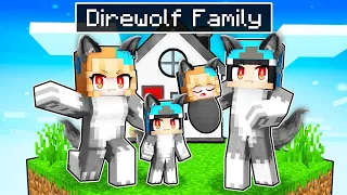 OMZ Having A DIREWOLF Family in Minecraft! - Parody Story(Roxy and Lily,Crystal)