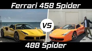 Ferrari 458 Spider VS Ferrari 488 || Is it worth the extra $100,000