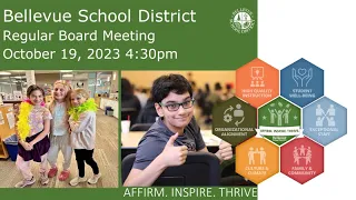 Bellevue School District 405 School Board Meeting October 19, 2023