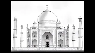 Digital Art | Taj Mahal | Wonders of the world | UNESCO World Heritage Site | Time Lapse