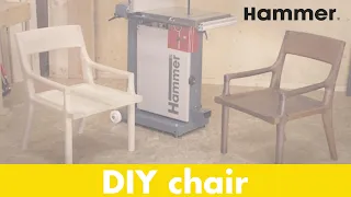 DIY Hammer® designer chair produced with the bandsaw N4400 | Felder Group