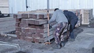 Подготовка штабеля перед загрузкой в сушильную камеру от компании ДСК-2050