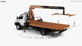 GAZ Gazelle Valday Tow Truck 2018 3D model by Hum3D.com