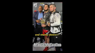 ufc 280  islam makhachev won the main event against charles oliveira #ufc280 #charlesoliveira #mma..