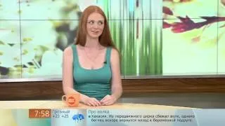 Лена Катина в программе "Доброе утро" (Первый канал) 15.05.13