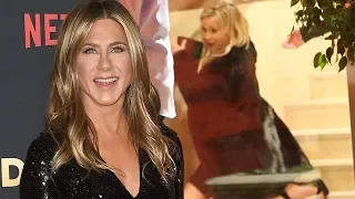 Jennifer Aniston's 50th Birthday Was Wild! From Brad Pitt's Surprise Cameo to Reese's Fall!