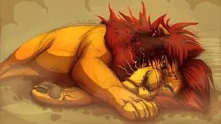 Sad lion king