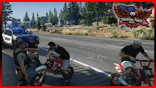 PITBIKE PAINT BALLING! (COPS WAS NOT HAPPY!) - GTA5 RP  - AFG