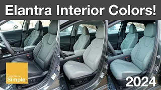 2024 Hyundai Elantra Limited Hybrid Interior Color Comparison!