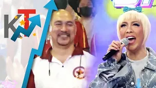 Vice Ganda, napansin ang lalaki sa likod ni Regine Tolentino habang nagsasayaw