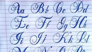 How to write in Calligraphy Alphabets atoz | Fancy Calligraphy | Brock Alphabets