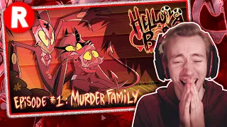 THIS SHOW IS ABSOLUTELY HILARIOUS (REACTION) "The Murder Family" - HELLUVA BOSS S1E1