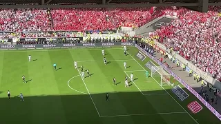 VfB Stuttgart - 1. FC Köln: Endos Tor zum 2:1 mit Schlusspfiff und Platzsturm