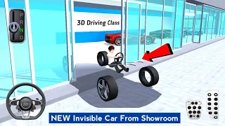 New Invisible Car from Supercars Showroom - 3D Driving Class 2023 - best android Gameplay