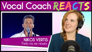 Vocal Coach reacts to Nikos Vertis - Thelo na me nioseis