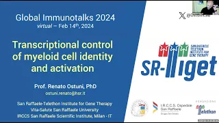 "Transcriptional control of myeloid cell identity and activation" by Dr. Renato Ostuni