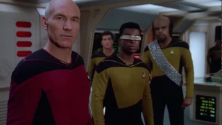 Picard's very first borg contact Star Trek TNG (HD)