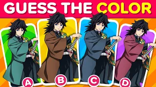 Guess the True Clothes Color (Demon Slayer) | Kimetsu no Yaiba/Demon Slayer Quiz!