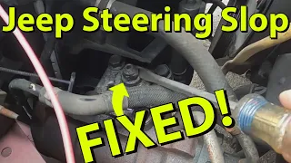 How To Adjust Your Jeep Steering Box - FIX STEERING SLOP EASY!