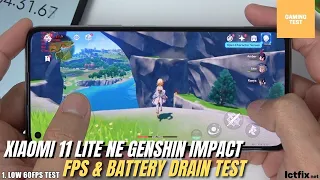 Xiaomi 11 Lite NE Genshin Impact Gaming test | Snapdragon 778G, 90Hz Display